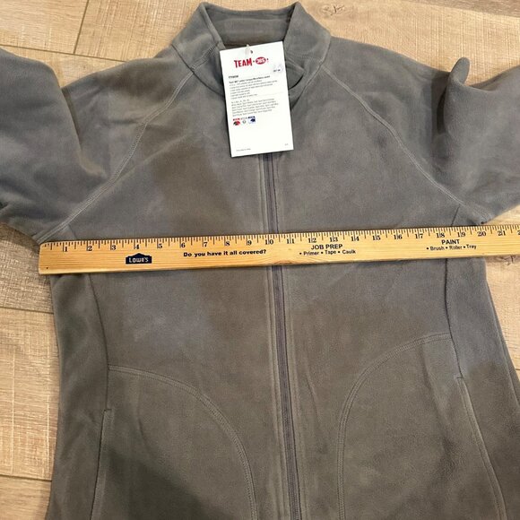 TEAM 365 WOMENS GRAY FLEECE JACKET NEW MEDIUM - Picture 4 of 8